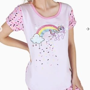 COPY - Blackmilk UNICORN POOP VS SPRINKLES SLEEP TEE - LIMITED